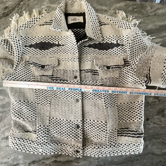 Levi's Made & Crafted Fringe Trucker Jacket Size 4 - Picture 8 of 15